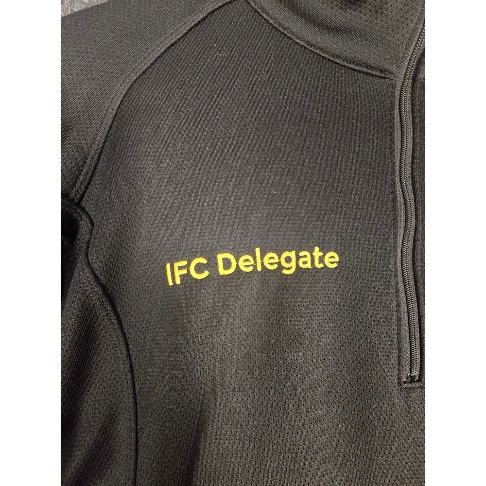 Nike Golf Cal Poly IFC Delegate Quarter Zip Pullover Black Mens Size L - Picture 6 of 10